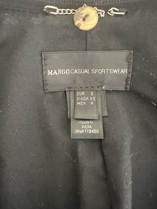 Яке от естествена кожа Mango