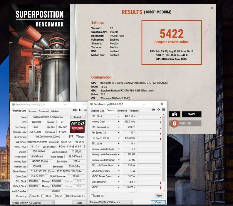 Reducere Placa video Sapphire rx 470 4gb ddr5 256bit hdmi