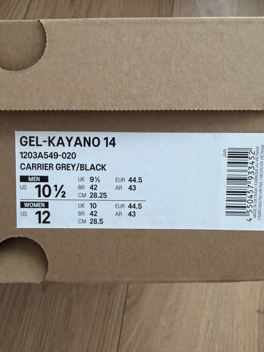 Asics Gel Kayano 14 Carrier Grey