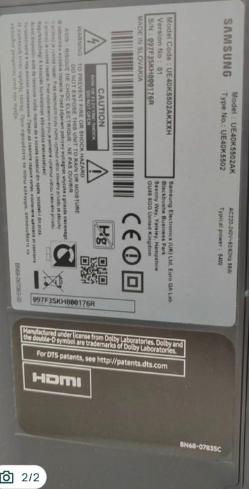 Smart tv SAMSUNG pentru piese