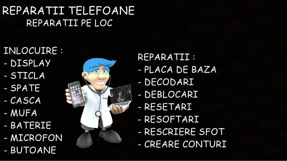 Service GSM / Reparatii telefoane / Display / Mufa incarcare / Capac