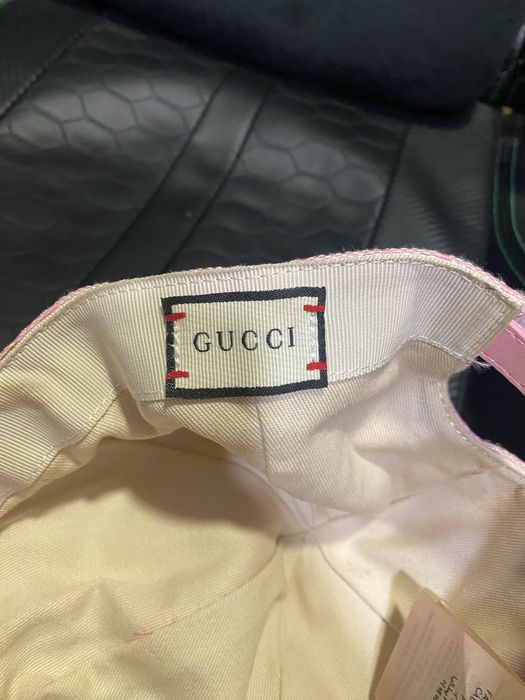 Gucci  canvas baseball pink hat