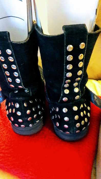 Cizme elegante băieți DAKAR din piele naturala întoarsă,mas. 42