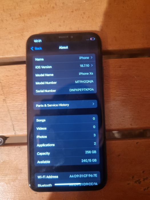 Iphone xs 256gb .