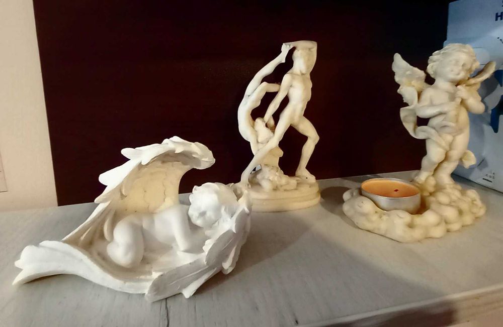 Красиви керамични фигурки, фея, ангелче, захарница - за подарък