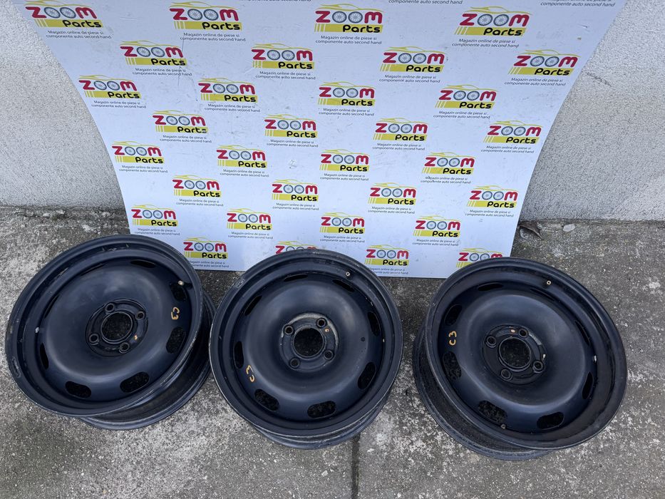 3 jante otel tabla originale 4X108 Citroen C3  C-Elysee Peugeot 208 301