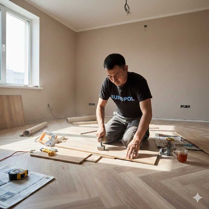 Укладка ламинат с гарантией