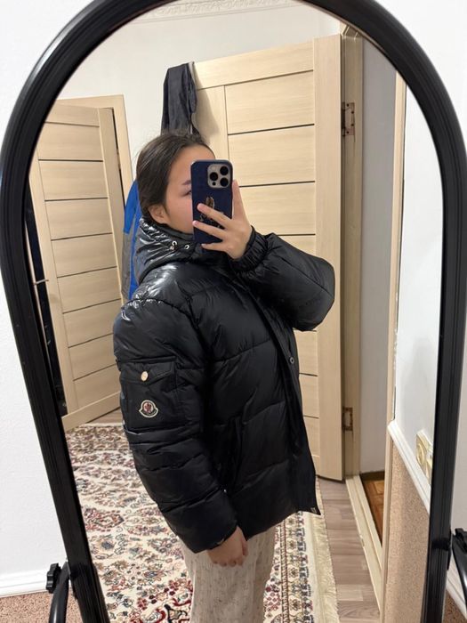 темно синий moncler куртка