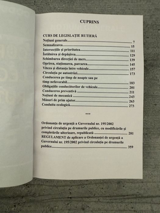 Carte legislatie rutiera-2026