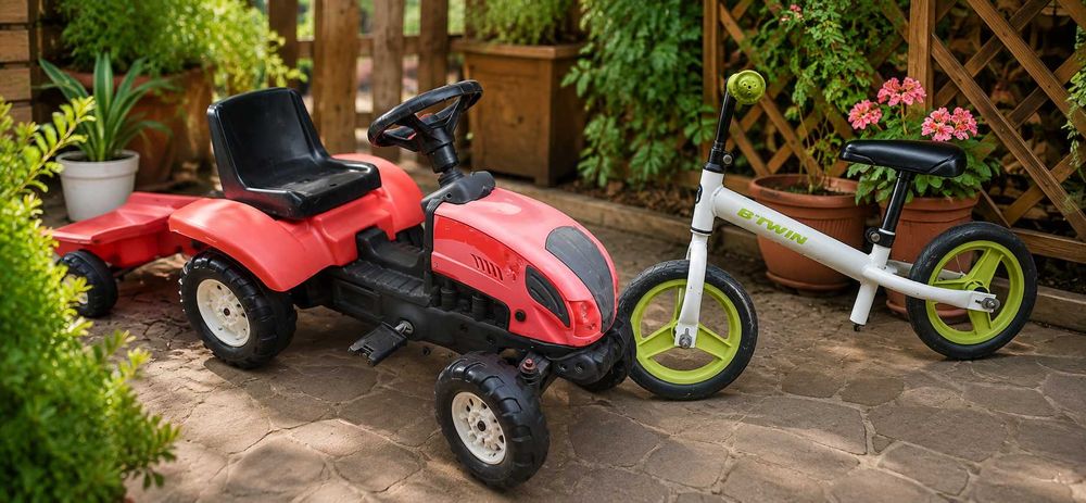 Vând tractor 130 lei și bicicleta 100 lei