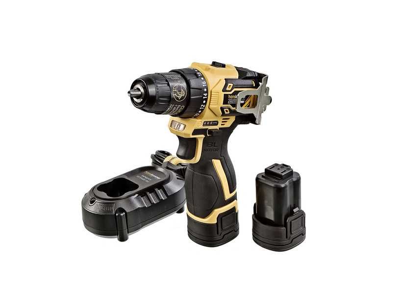 Дрель аккумуляторная б/щ Hanskonner 14,4В 45Нм, 2х2.0Ач, патрон 10мм