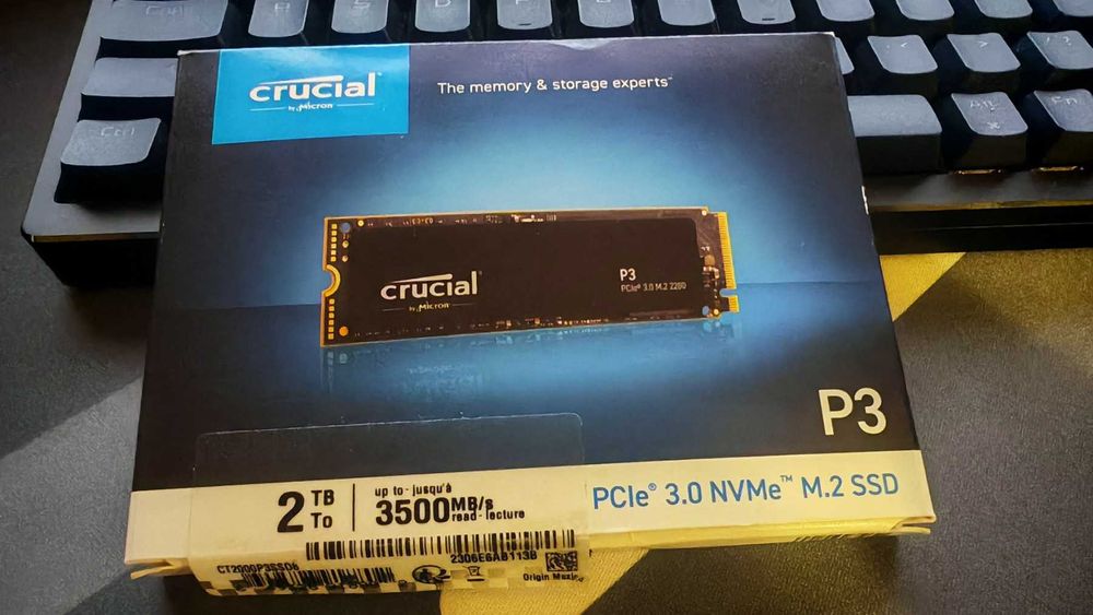 Памет SSD 2TB Crucial P3  NVMe, M.2 (2280)