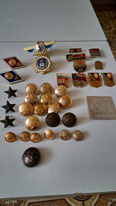 Значки  пуговицы  СССР