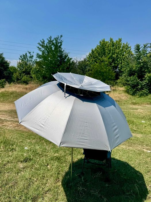 Чадър Риболов, Плаж С ТЕНТА Диаметър 2.00м/2.20м/2.40м/2.60 UV60+Клапа