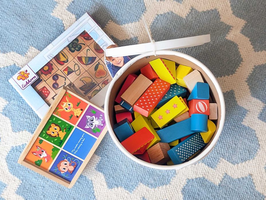 Set jocuri și jucării educative din lemn (1-3 ani)