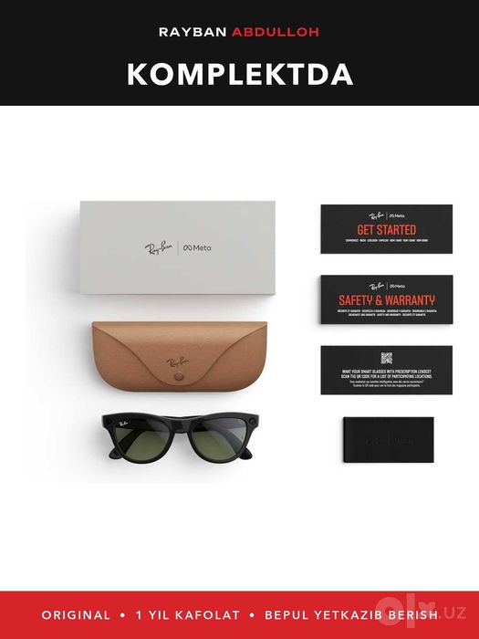 Ray-Ban Meta Skyler Gen 2 Shiny Black, yashil linza — original