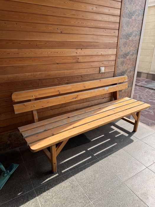 Комплект скамейка и два стула