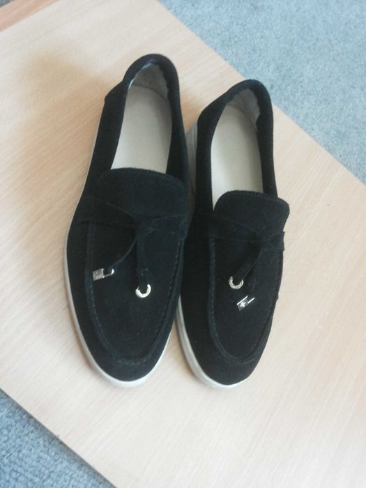 Лоферы в стиле Loro Piana Summer Walk — Натуральная замша, р.38