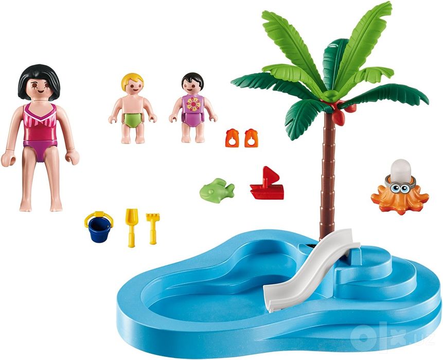 Playmobil 6673 Summer fun Детский бассейн с горкой 22 pcs