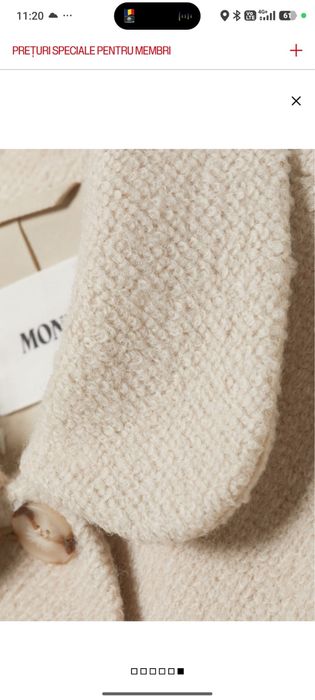 Vand  jacheta din amestec de lana