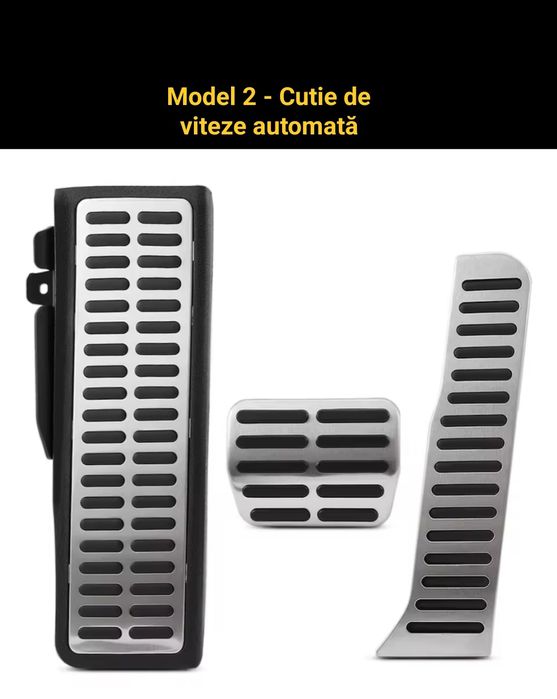 Set pedale sport inox - VW (Golf, Passat, etc) - SKODA (Octavia, etc)