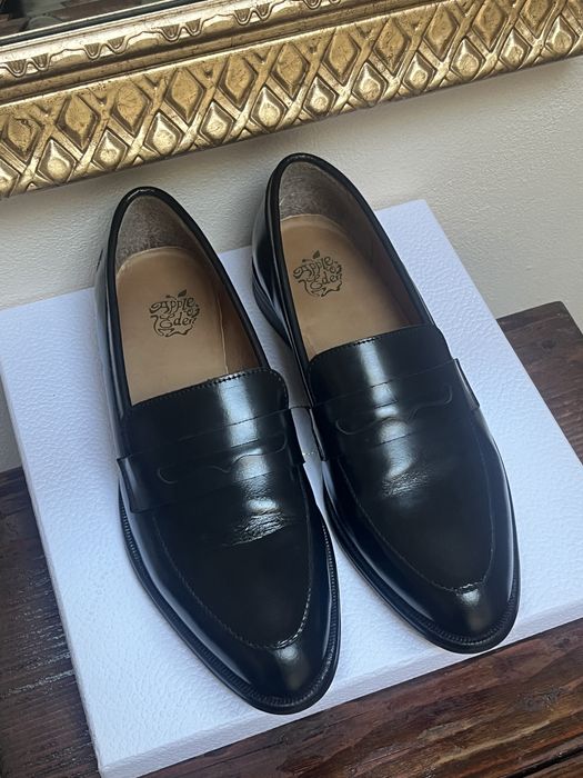 Apple Of Eden mocasini (loafers), piele naturală, negru