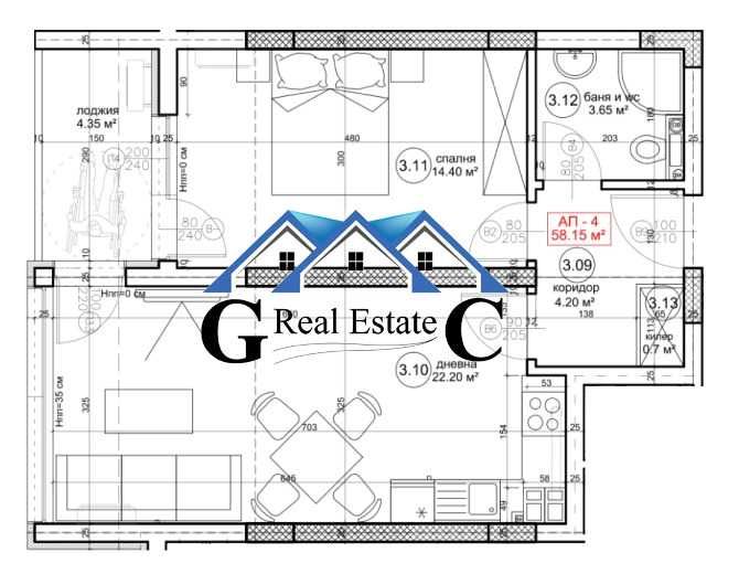 Двустайни апартаменти от 12100 евро до 129000 евро, Възраждане 4