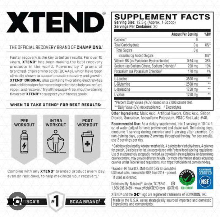 Xtend Intra-Workout Catalyst! /New Formula/ - 90 service