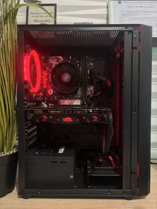 Геймърски компютър Ryzen 3600/RX580 8GB/16 Ram/768GB ssd/650W Bronze