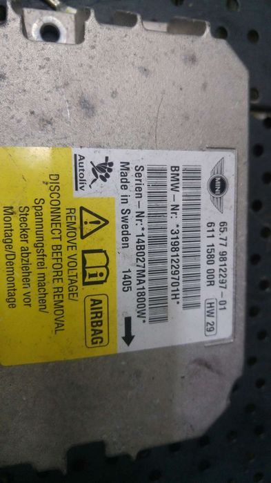 Modul calculator airbag mini cooper r56 6577981229701 31981229701h