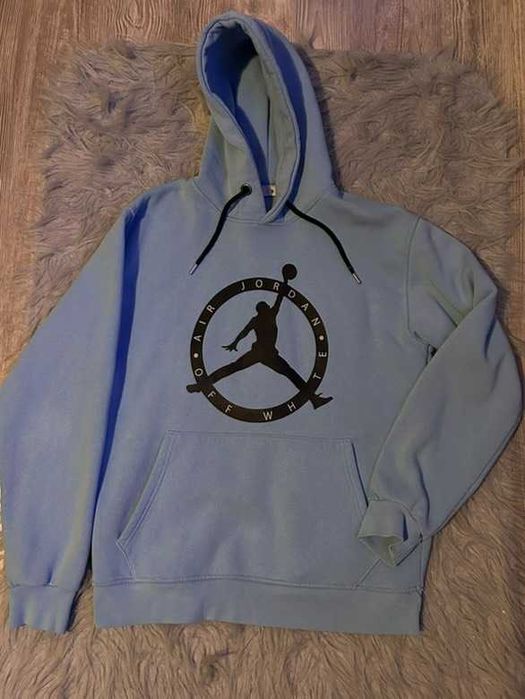 Hanorac Off-White x Jordan, mărimea XL (fit M-L), stare foarte bună