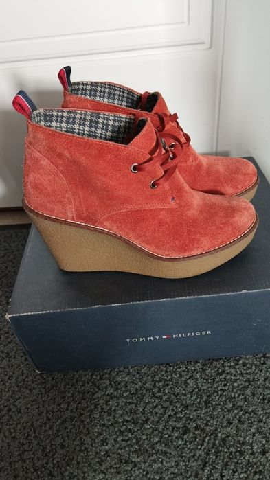 Pantofi dama piele întoarsă, naturala  Tommy Hilfiger măsura 37