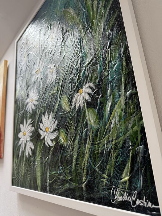 Tablou flori abstracte