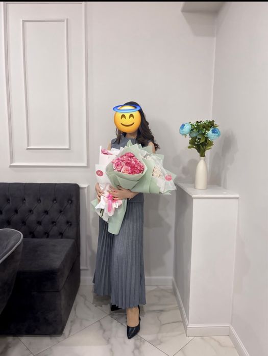 Двойка с плисированным юбком