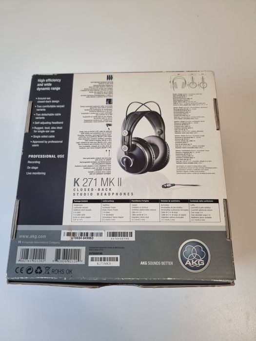 Căști profesionale studio AKG K271 MK II