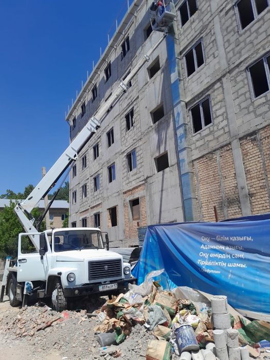 Работа автовышка