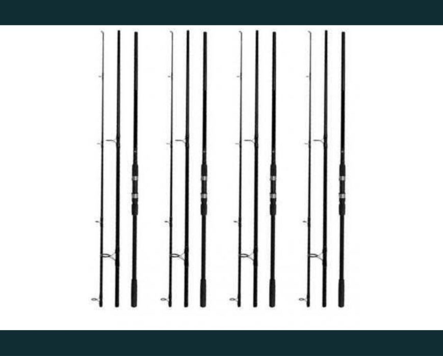 Set 4 Lansete pentru Crap si Somn, Diamant Alb Next Carp, lungime 3,90