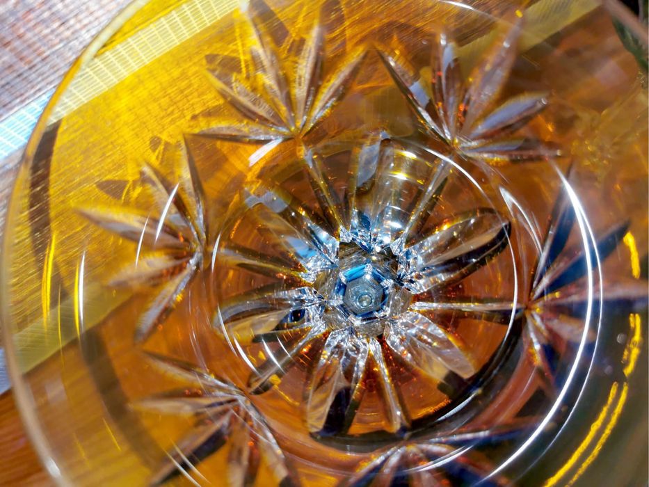 Кристални чаши VAL SAINT-LAMBERT 3 ЧАШИ ЗА ВИНО ROEMER Saarlouis 1930г