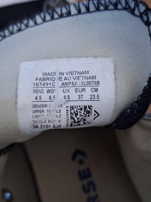 Adidași Converse Chuck Taylor All Star High • Mărime 37 • Negri • Star