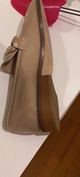 Mocasini-Loaferi din piele lacuita Mannori,37,5