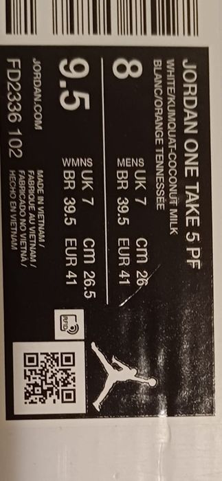 JORDAN ONE TAKE 5 PF размер 41