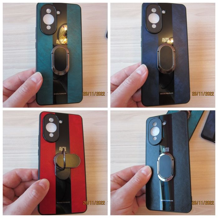 Huawei Nova 11 Pro / Nova 10 / Porsche кожен кейс с пръстен