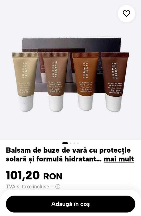 Set de balsamuri de buze mini Summer Fridays The Mini Lip Butter Balm Set