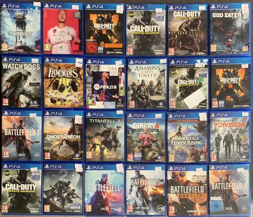 PS4/ Игри за Playstation 4/ИГРИ САМО - 8.00 € за брой.