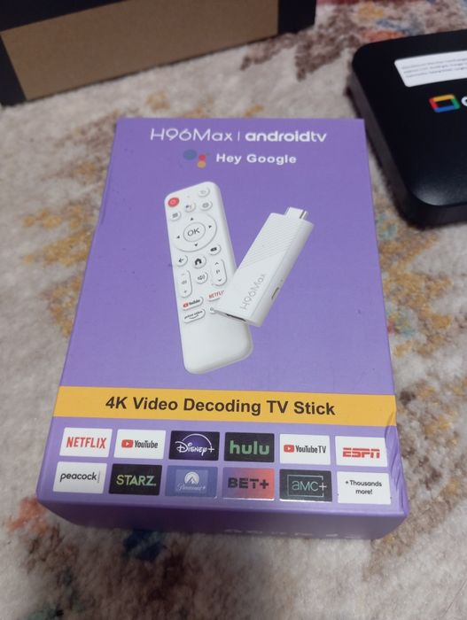 Android 14 smart tv box 2025 voice remote control