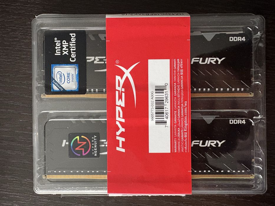 Kit 16GB DDR4 HyperX Fury RGB 3200MHz CL16 (2x8GB)