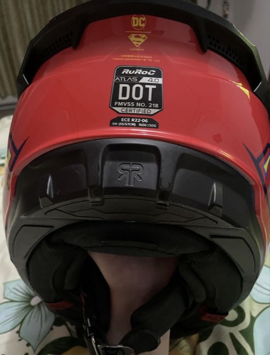 casca moto ruroc atlas 4.0 superman