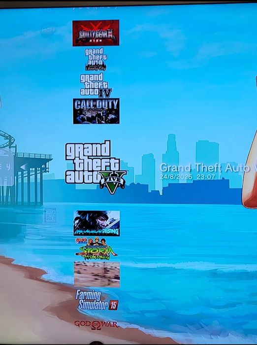 PS3 Superslim modat, 500 gb + controller + jocuri ps3 ( Gta 5,  Fifa)