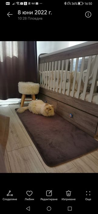 Детска кошара + чисто нов матрак от мемори пяна ТЕД