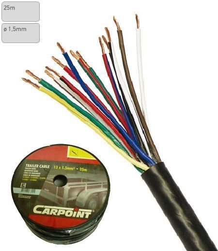 Cablu instalatie electrica Carpoint cu 13 fire, diam 1.0 mm, la metru liniar